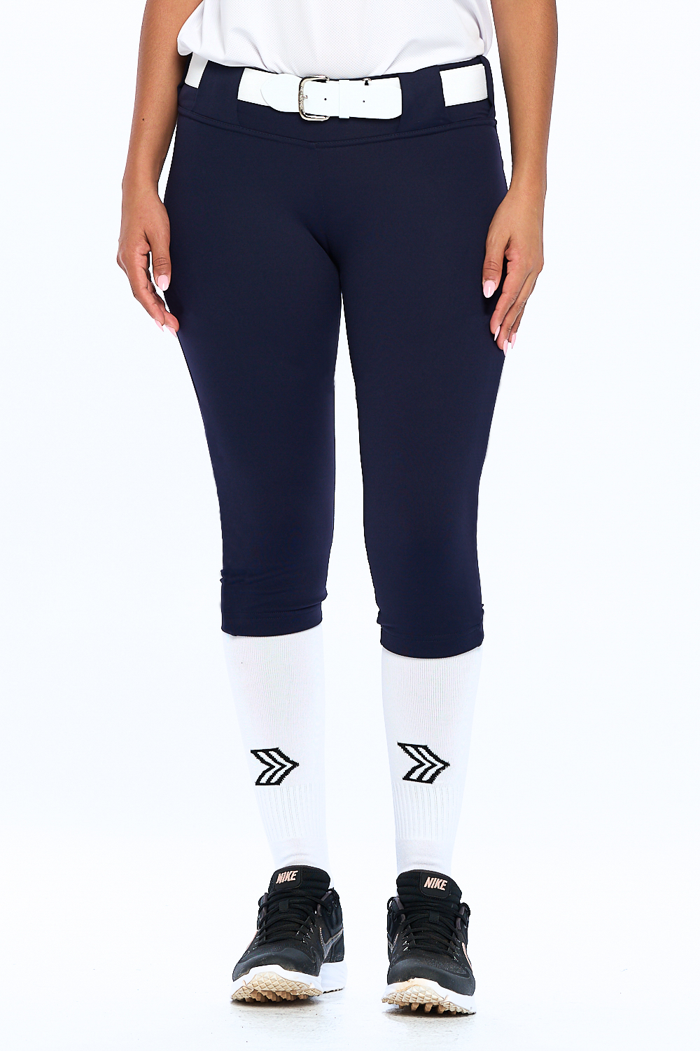 Seamless Softball Pant Beltloop Navy bellalete